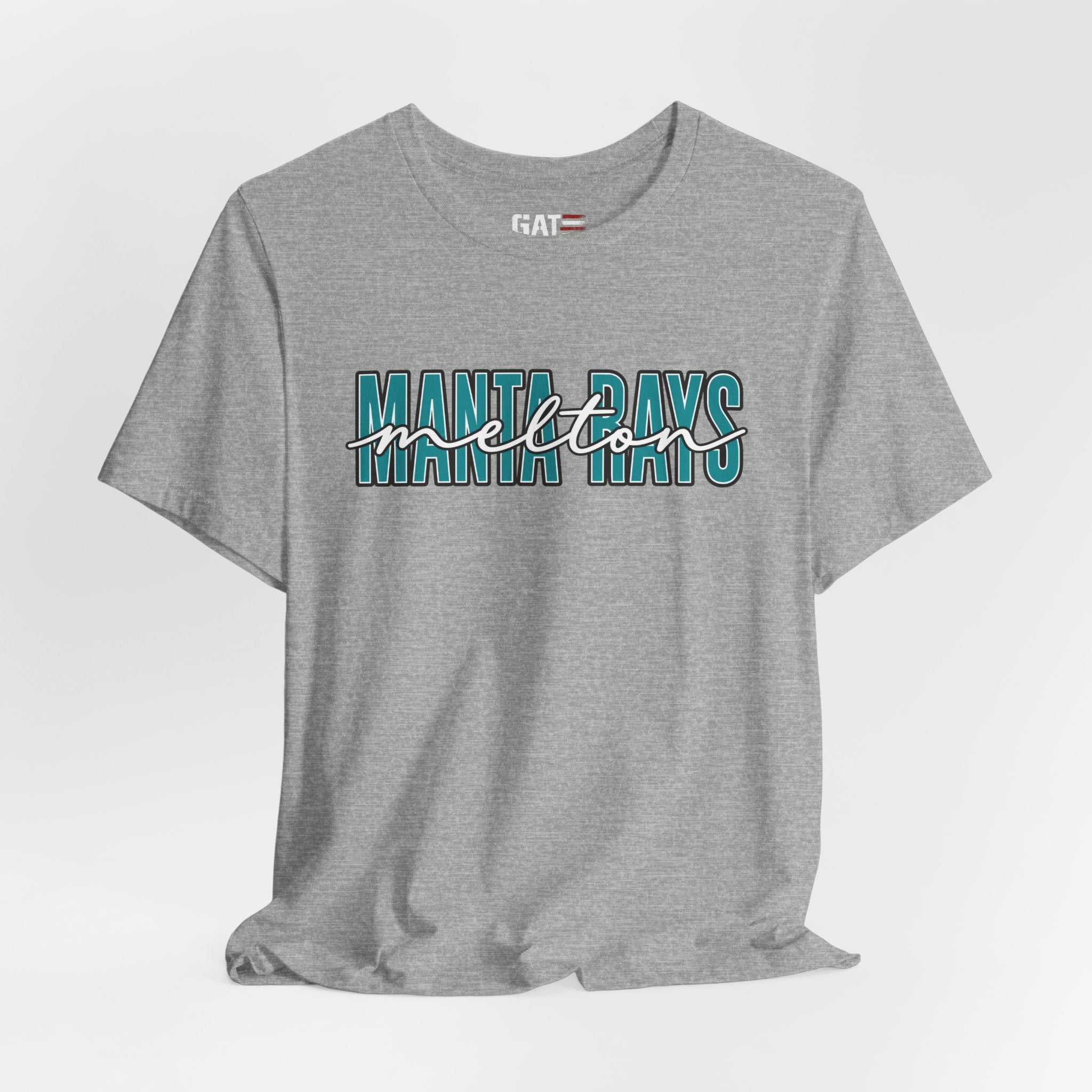 Melton Elementary Script Tee Teal