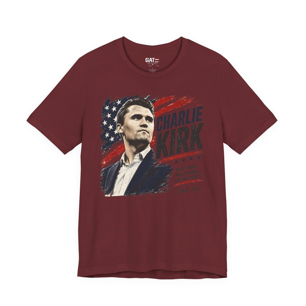 Charlie Kirk Patriotic Shirt | Conservative American Flag Tee