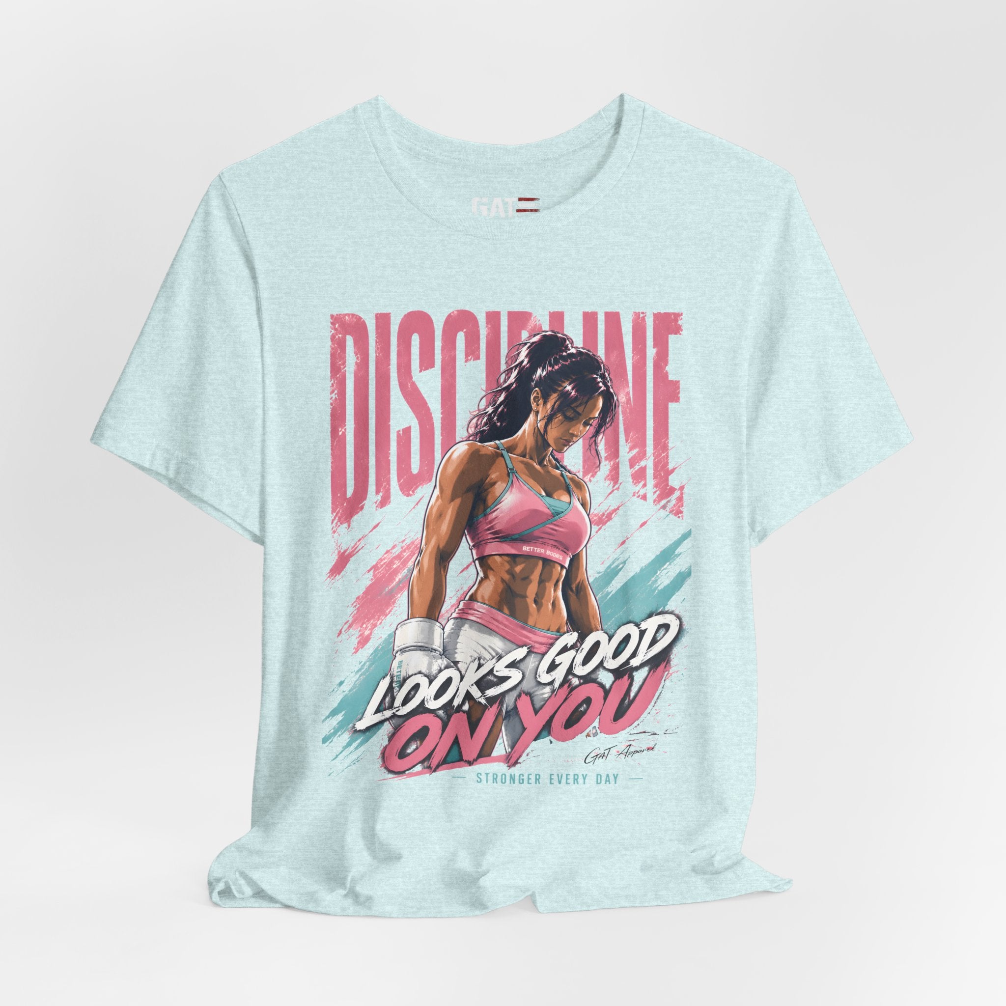 Discipline Looks Good On You Shirt, Women's Gym Shirt, Motivational Workout Tee, Fitness Graphic T Shirt, Cute Gym Apparel, Weightlifting