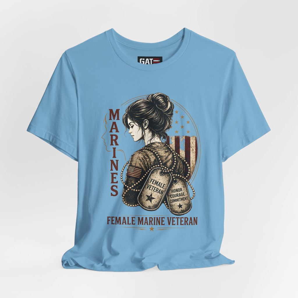 Female Marine Veteran Shirt Women Veteran Tee, Female Veteran Gift, Patriotic Military Shirt Women