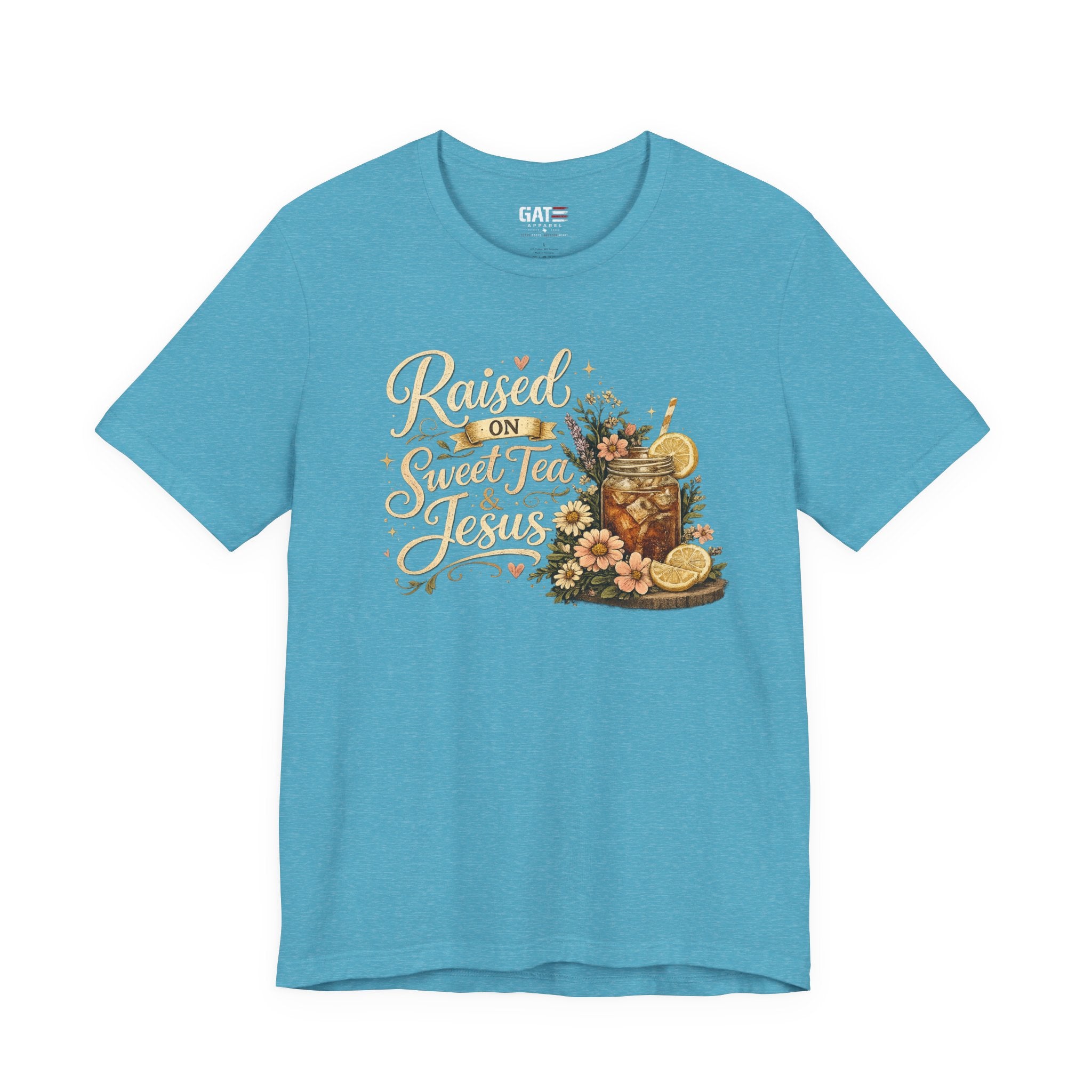 Southern Faith Shirt for Women, Christian Country Graphic Tee, Floral Mason Jar Design, Religious Gift, Southern Girl Apparel