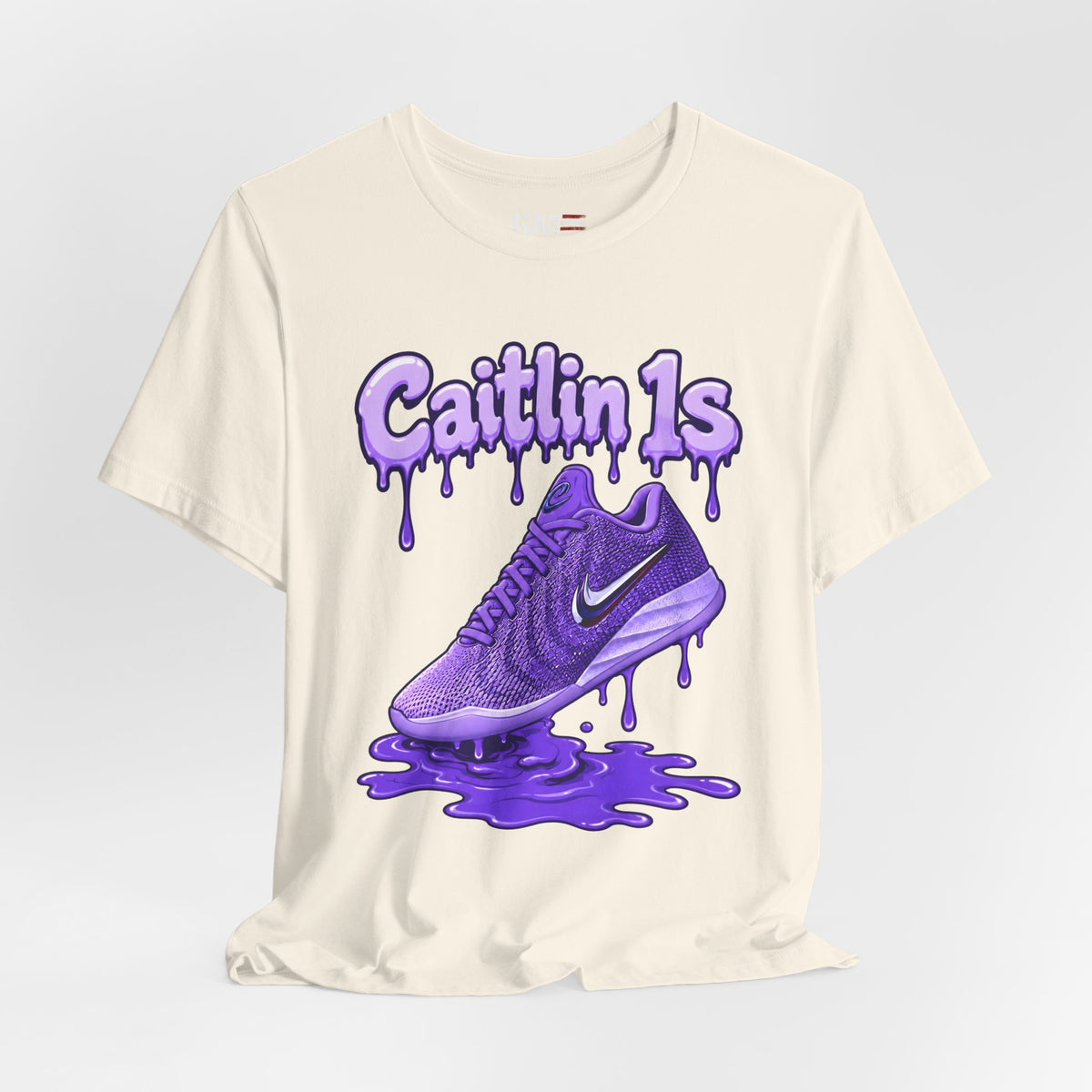 Caitlin Clark Caitlin 1s Purple Fade Paint Sneaker Shirt