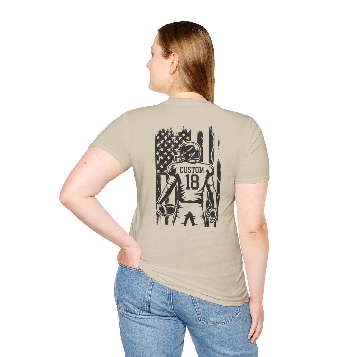 Personalized Football Mom Player Shirt | Custom Name & Number
