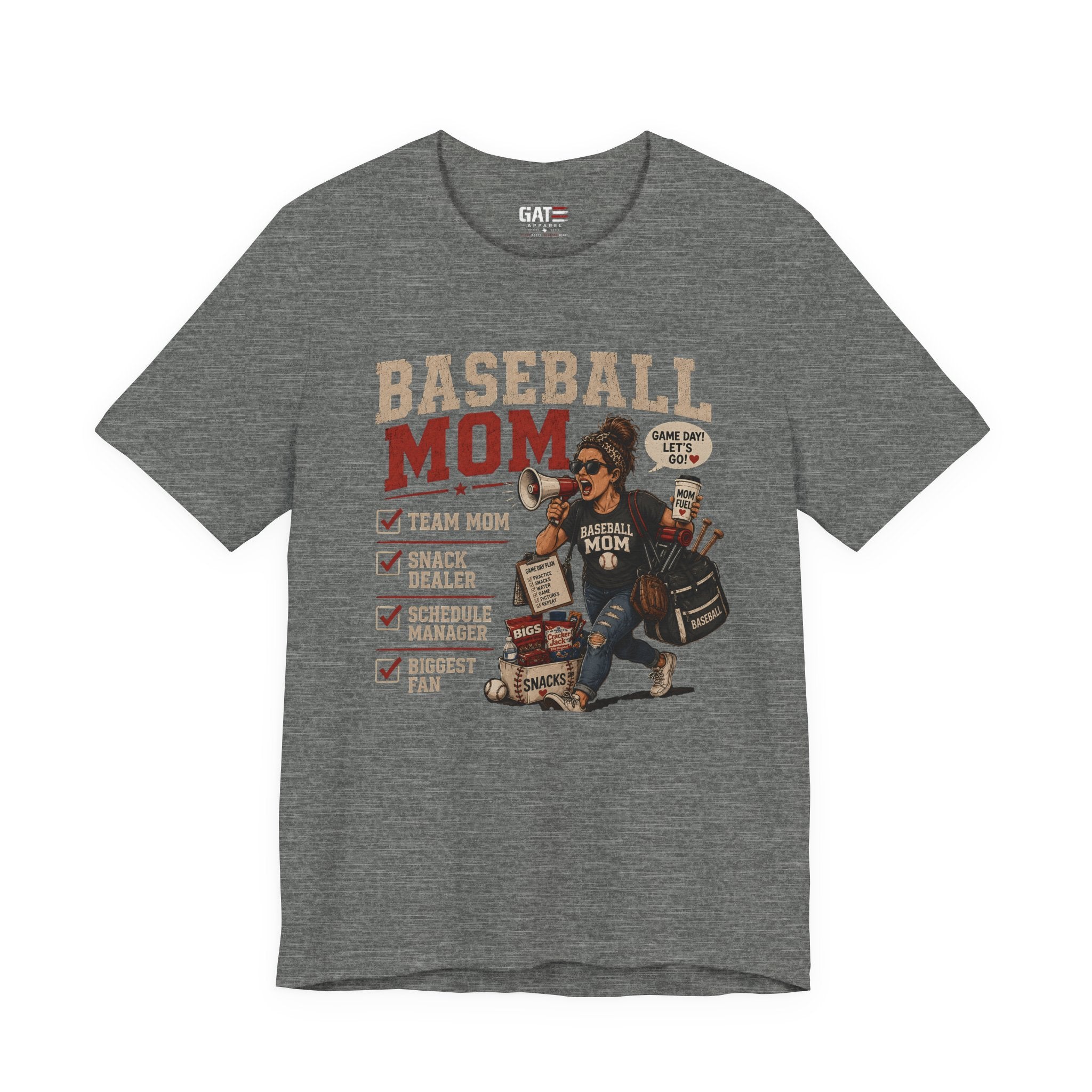 Baseball Mom Shirt, Baseball Mom Gift, Team Mom Shirt, Sports Mom Tee, Game Day Mom Shirt, Baseball Mama Shirt, Snack Dealer, Biggest Fan