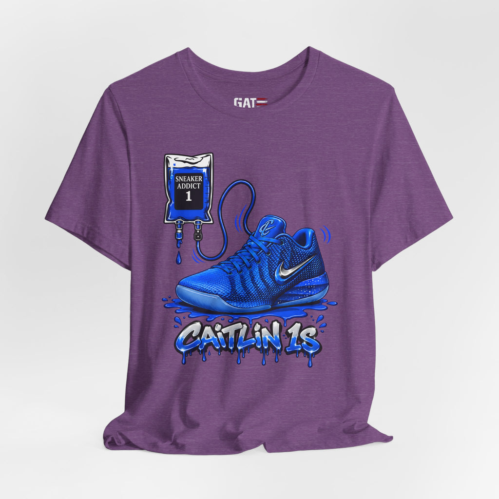 Caitlin Clark Caitlin 1s Addict Blue Sneaker Shirt