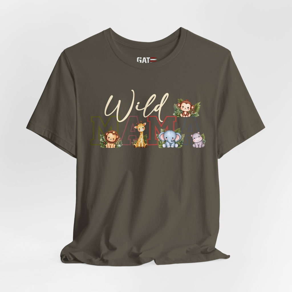 Wild Mama Tee — Cute Jungle Animal Mom Shirt