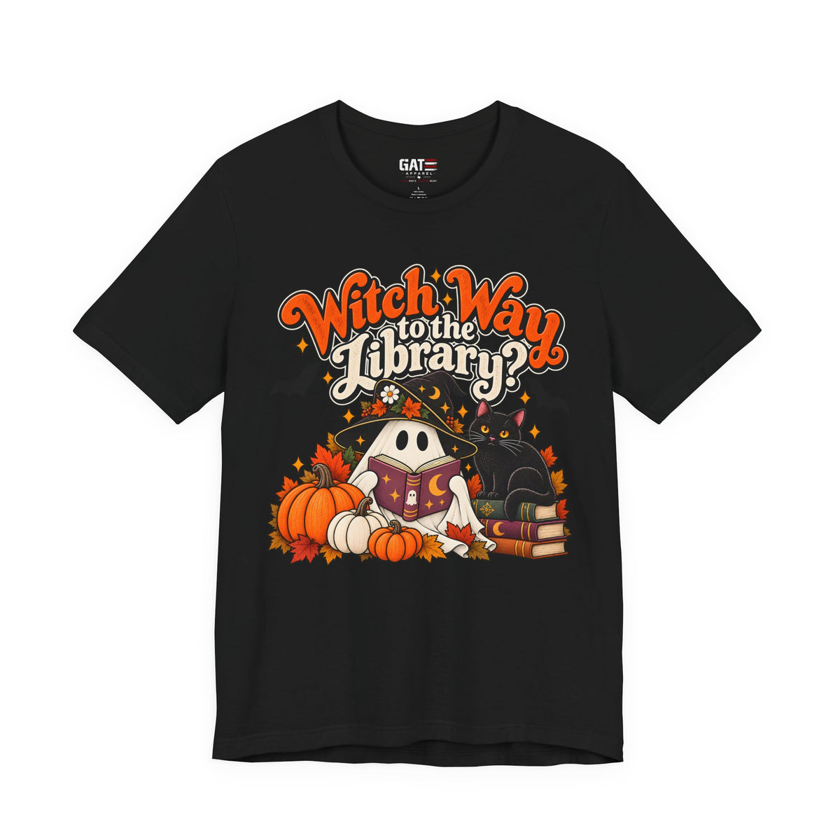 Witch Way to the Library Halloween Shirt | Book Lover Tee
