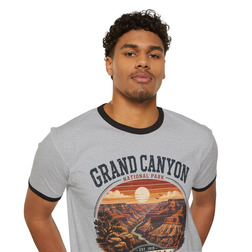 Grand Canyon Ringer T-Shirt — Vintage Arizona Park Tee