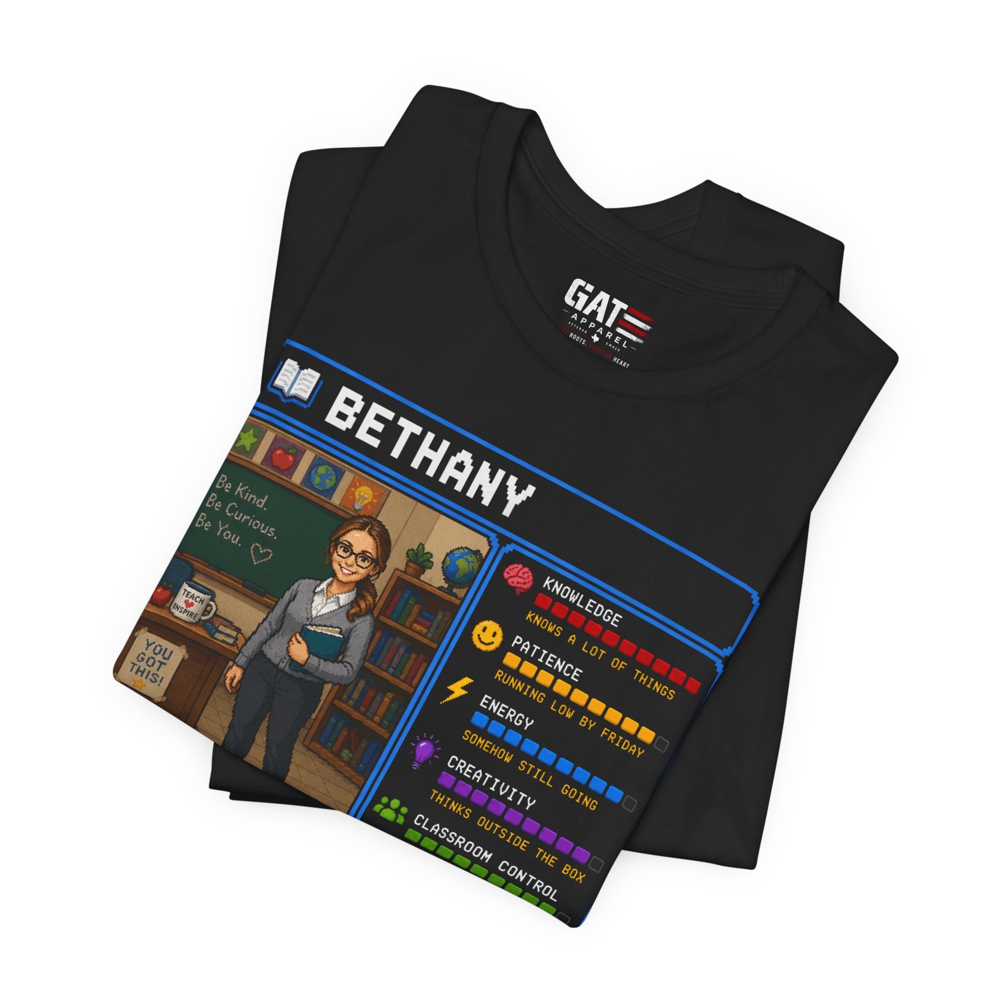 Custom Teacher RPG Character Shirt | Personalized Teacher Gift