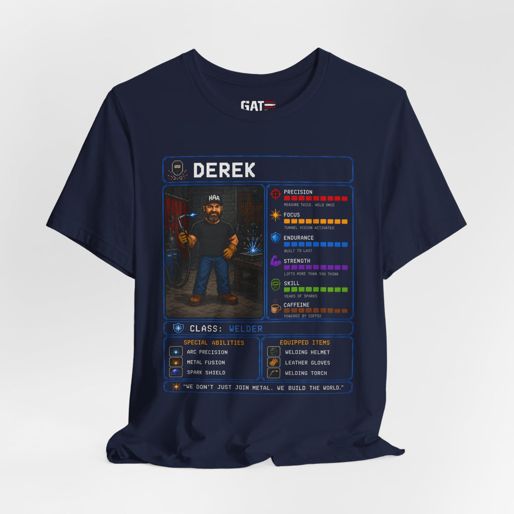 Custom Welder RPG Character Shirt| Personalized Welding Gift