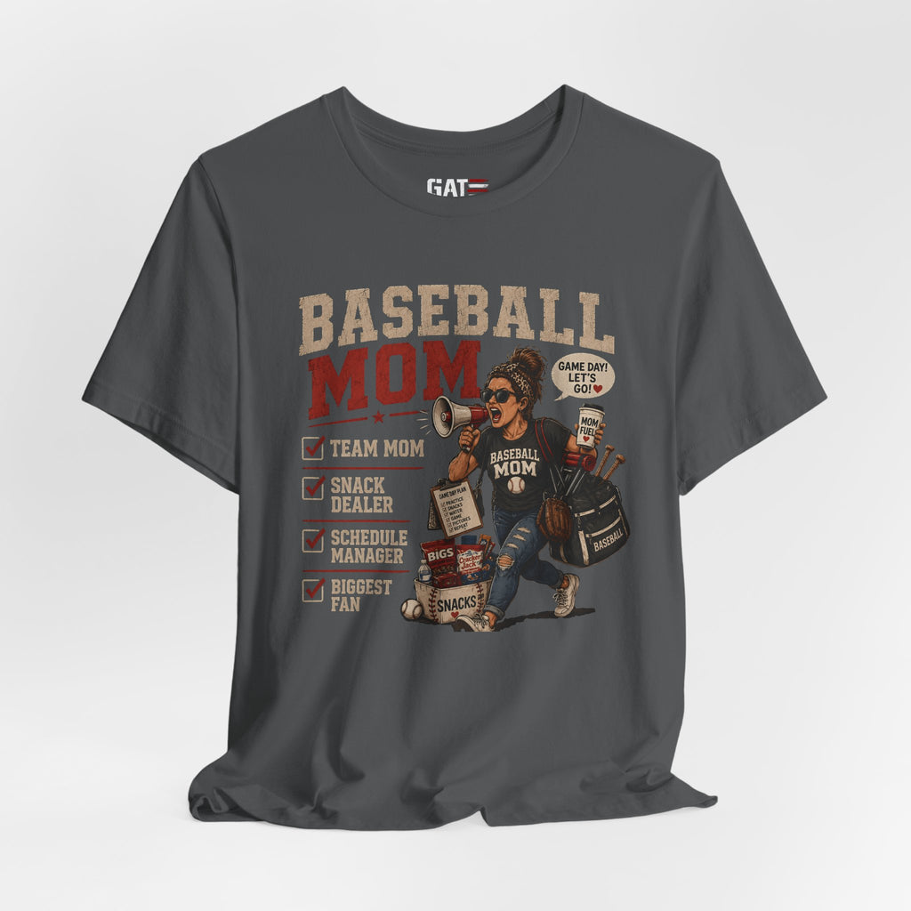 Baseball Mom Shirt, Baseball Mom Gift, Team Mom Shirt, Sports Mom Tee, Game Day Mom Shirt, Baseball Mama Shirt, Snack Dealer, Biggest Fan
