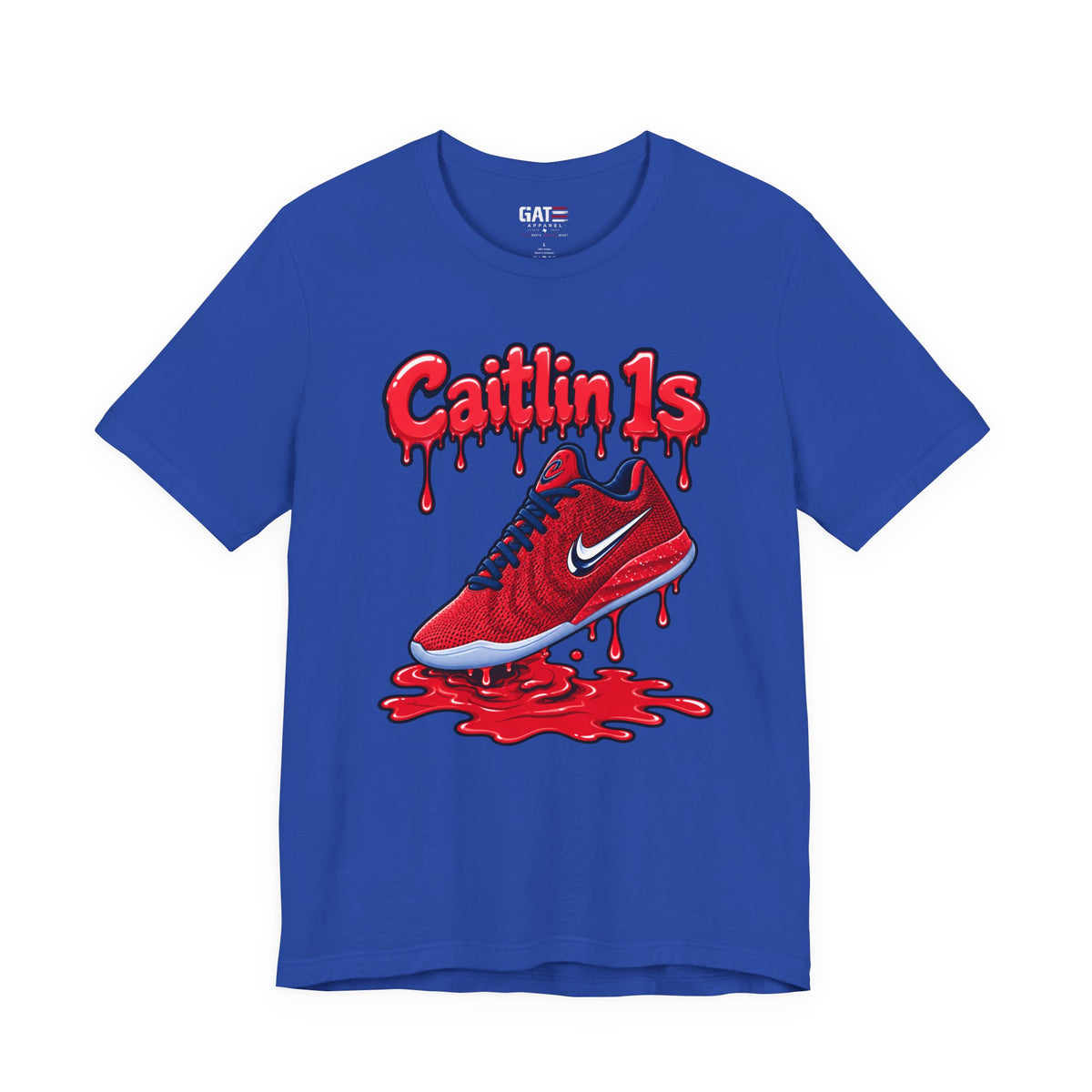 Caitlin Clark Caitlin 1s USA Reds Paint Sneaker Shirt