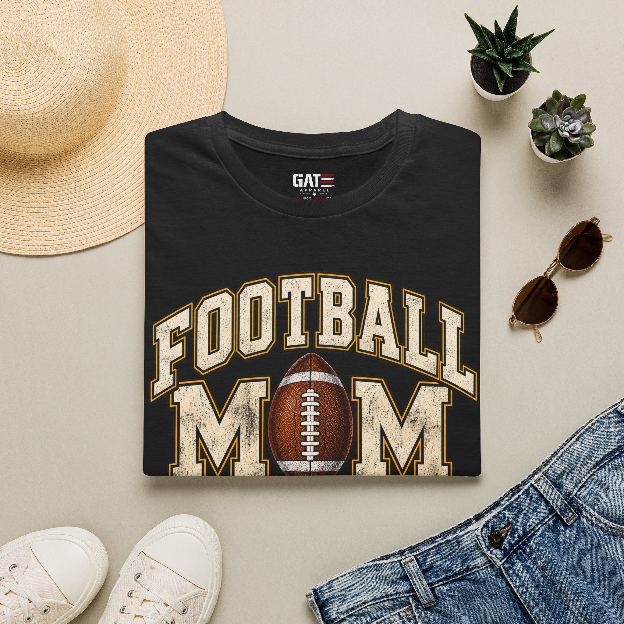Football Mom Personalized Shirt Custom Player Name Number Game Day Tee