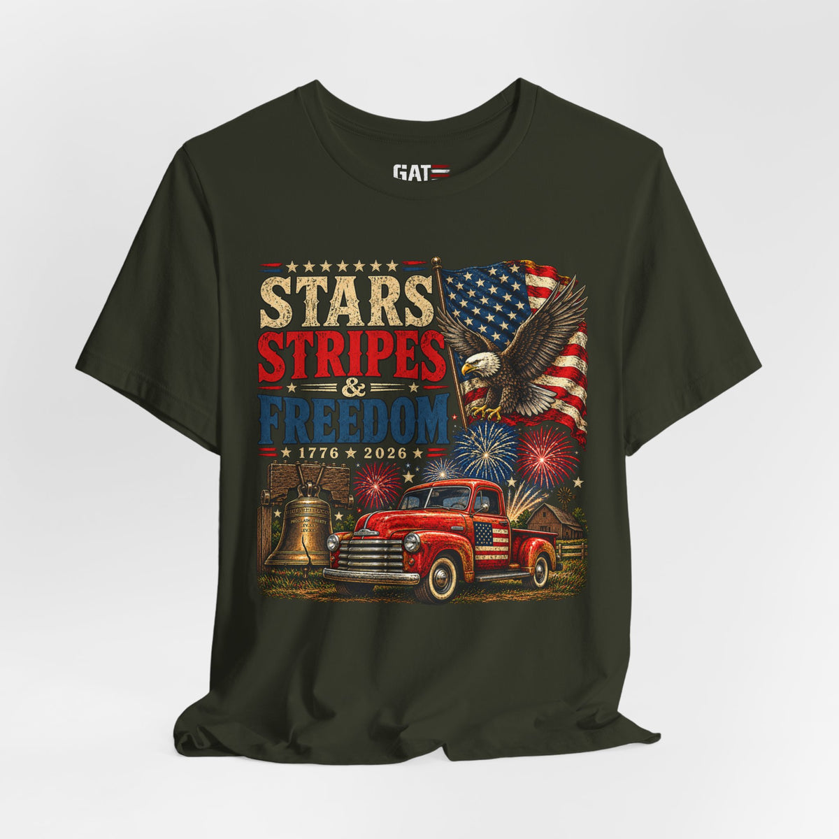 Stars Stripes & Freedom Shirt | Patriotic American Tee