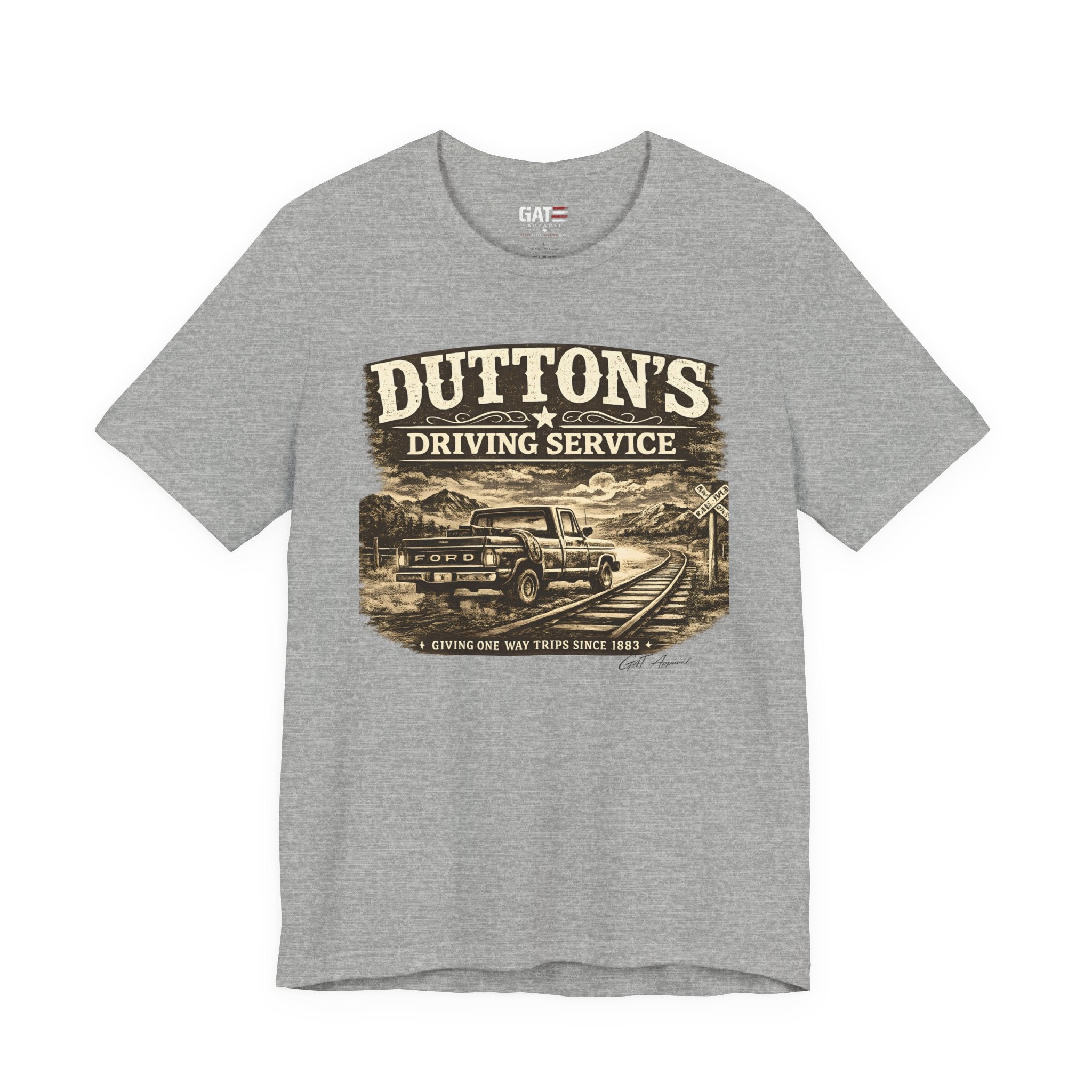 Dutton's Driving Service Shirt | Yellowstone Inspired VintageTee | Cowboy Ranch Graphic T-Shirt | Country Truck Shirt | Bella Canvas