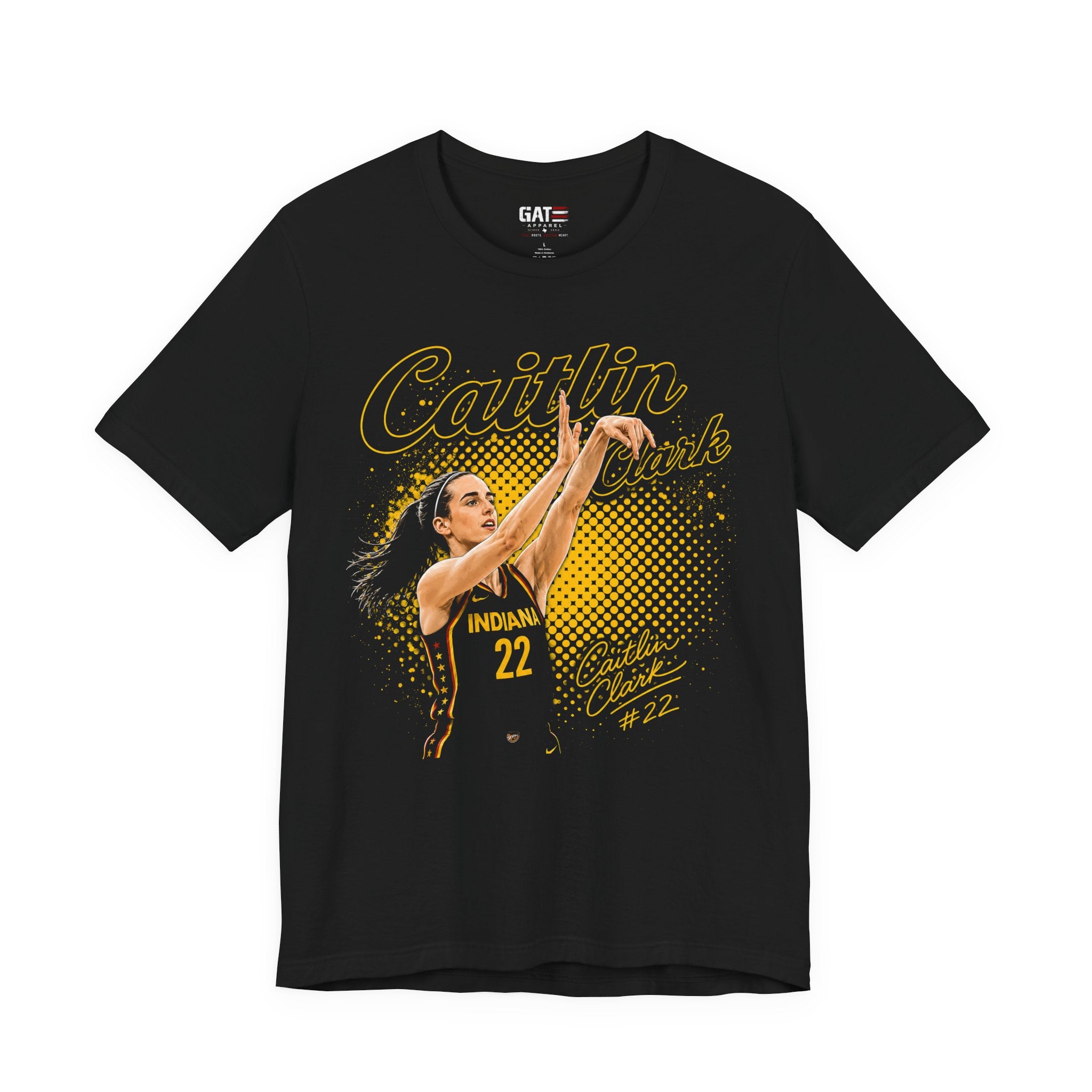 Caitlin Clark Basketball Tee - Indiana #22 Shooter Graphic T-Shirt