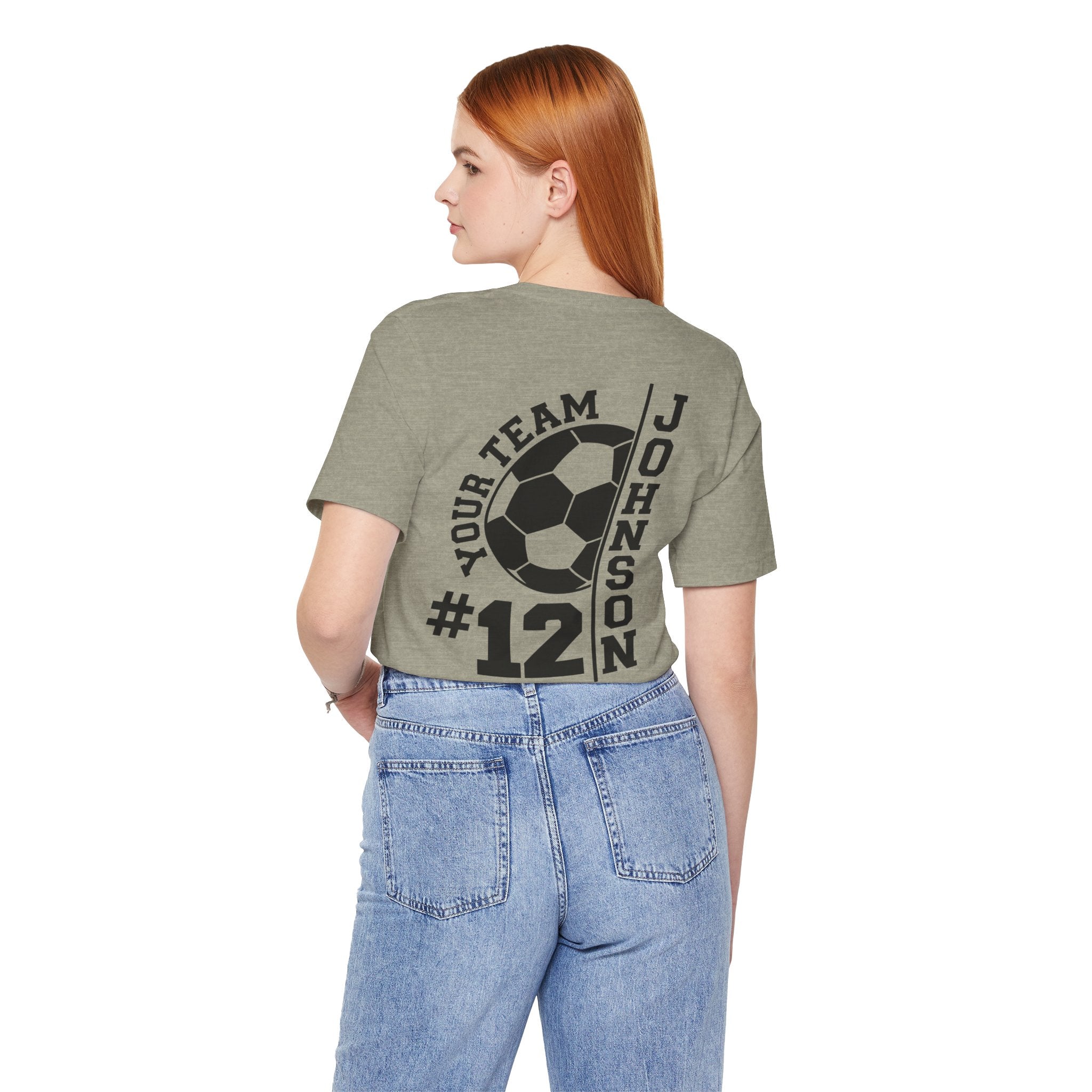 Soccer Mom Tee — Personalized Back Number & Name Soccer Shirt
