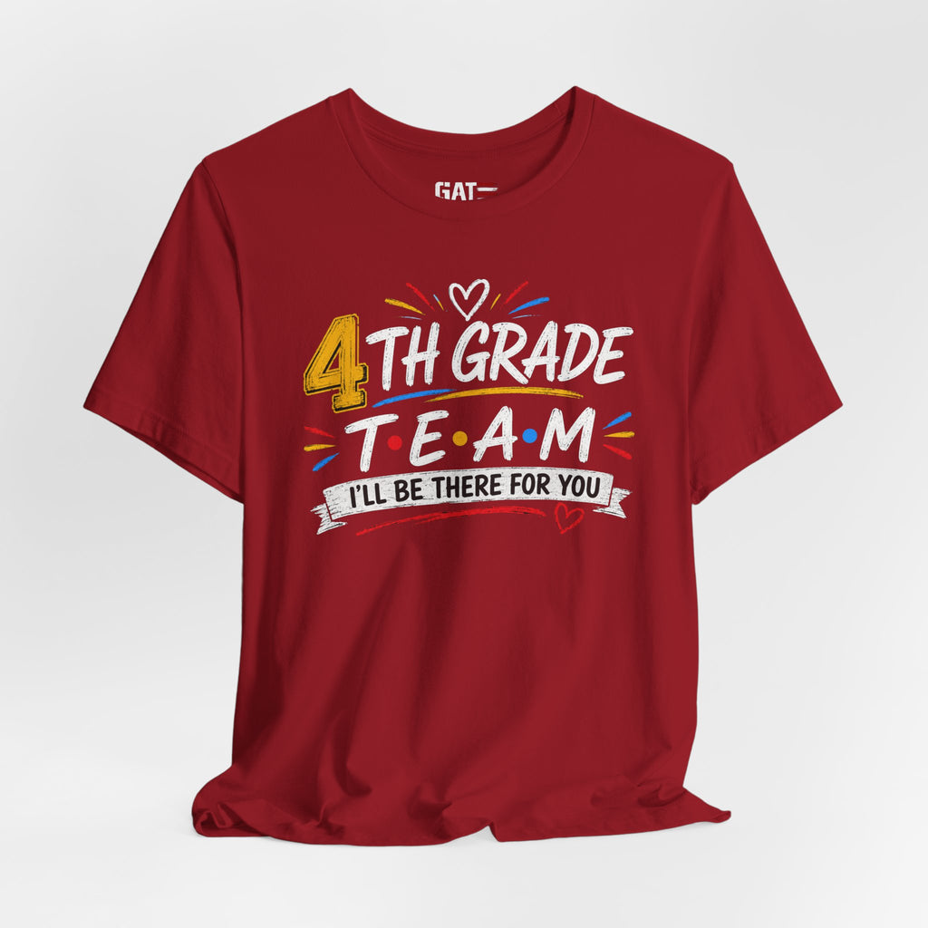 4th Grade Team Tee, Teacher Squad Shirt, Color Dot Inspired Teacher Shirt, Grade Level Team Gift, School Staff Apparel, Friends Theme