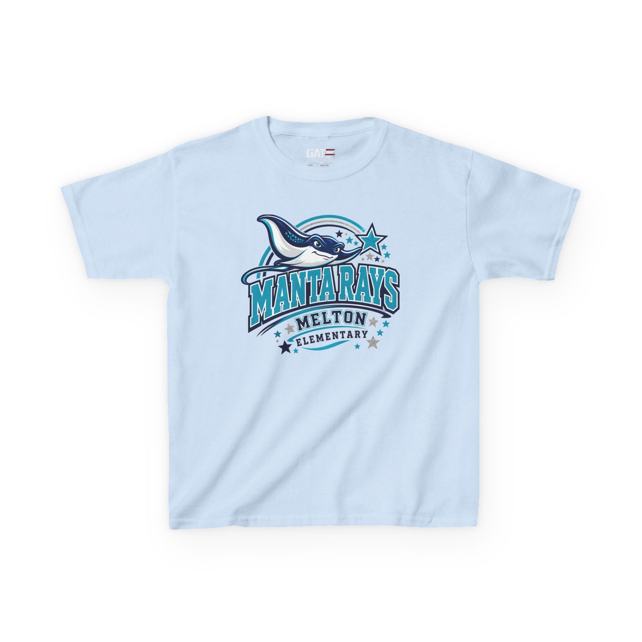 Melton Kids Tee Mantarays School T-Shirt — Melton Elementary Mascot Tee