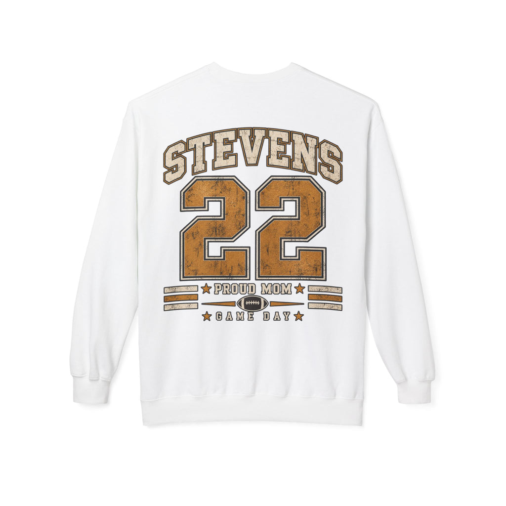 Personalized Football Mom Crewneck Sweatshirt | Custom Player Name & Number
