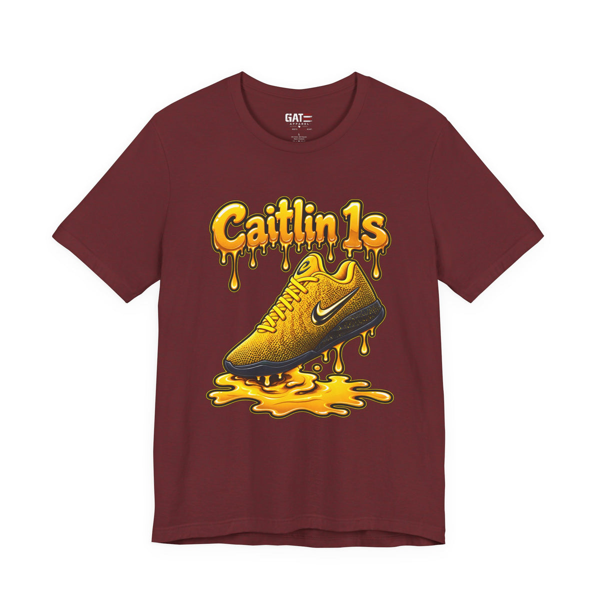 Caitlin Clark Caitlin 1s Iowa Yellow Paint Sneaker Shirt
