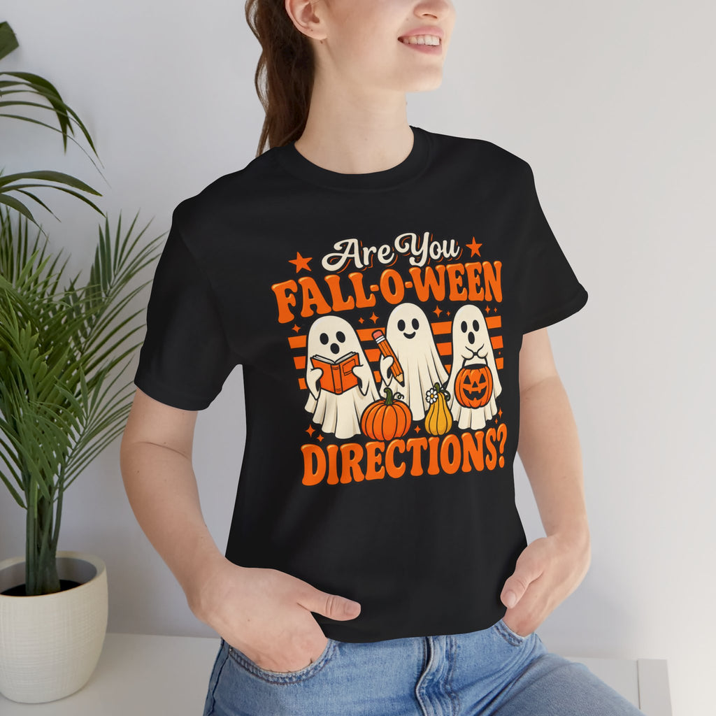 Halloween Teacher Shirt – Are You Falloween Directions? – product photo
