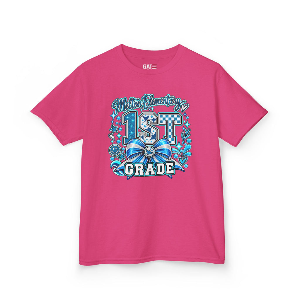 Melton 1st Grade Kids T‑Shirt — Ribbon Design