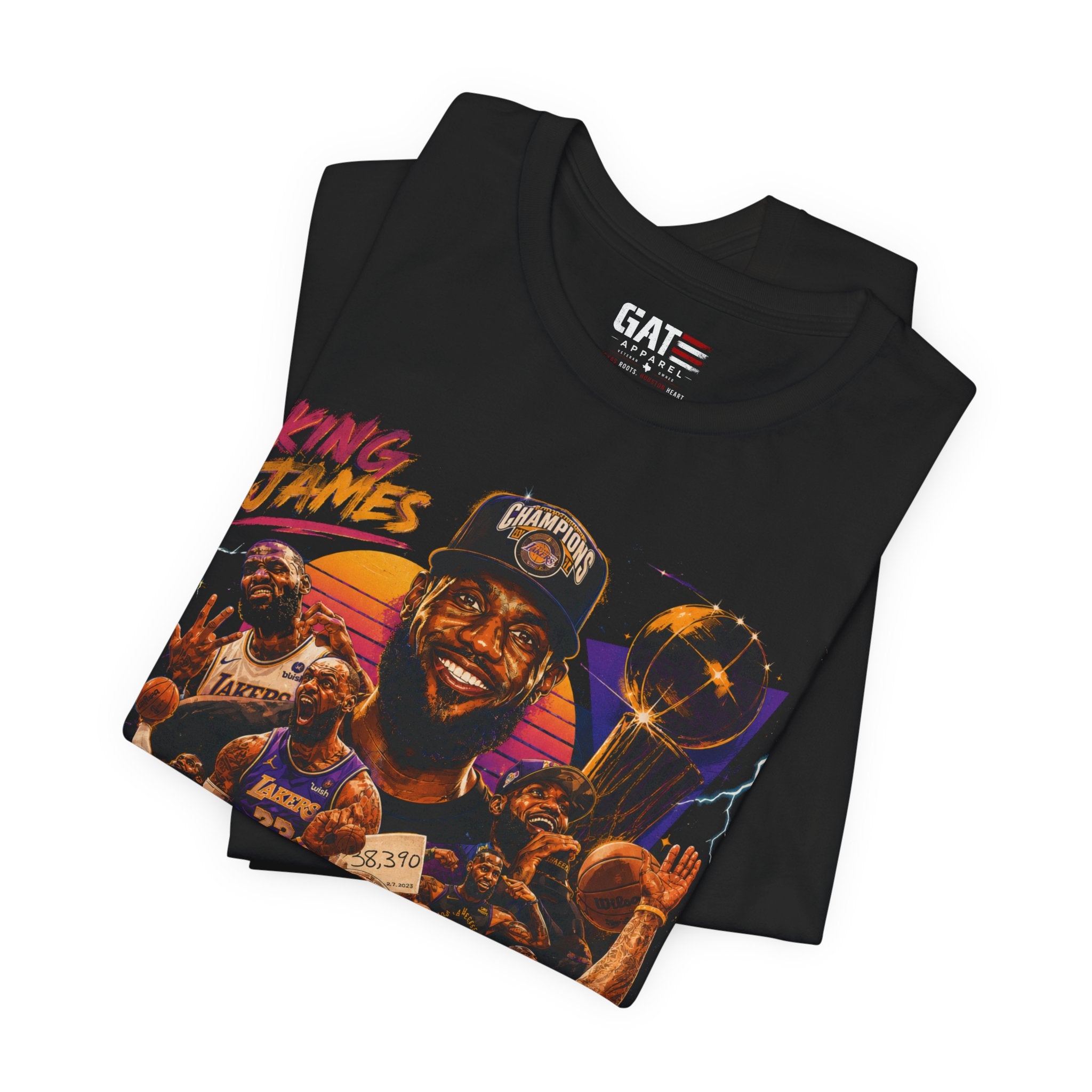 Lebron James|Basketball Champion Tee — King James Graphic T-Shirt