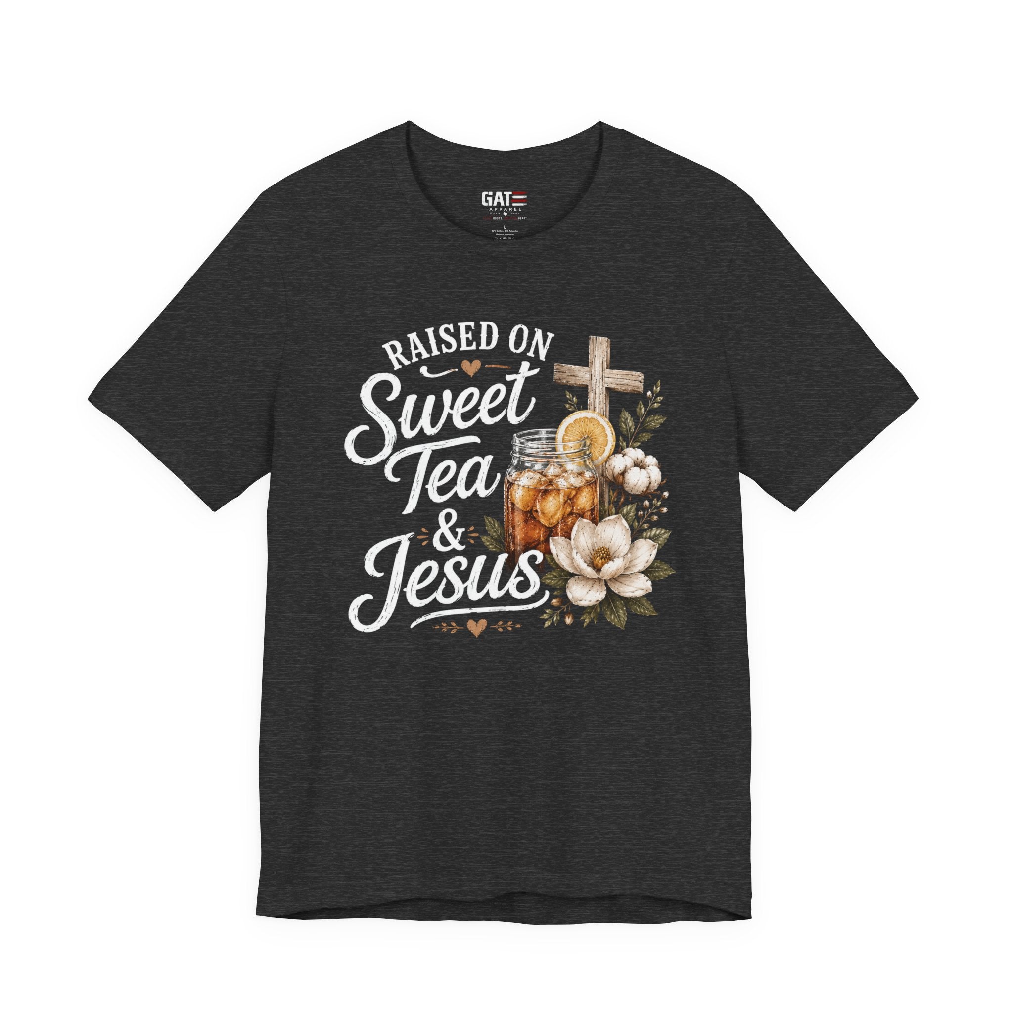 Southern Christian Shirt, Faith Graphic Tee, Sweet Tea Lover Shirt, Country Living Tee, Rustic Farmhouse Gift, Southern Mom Tee