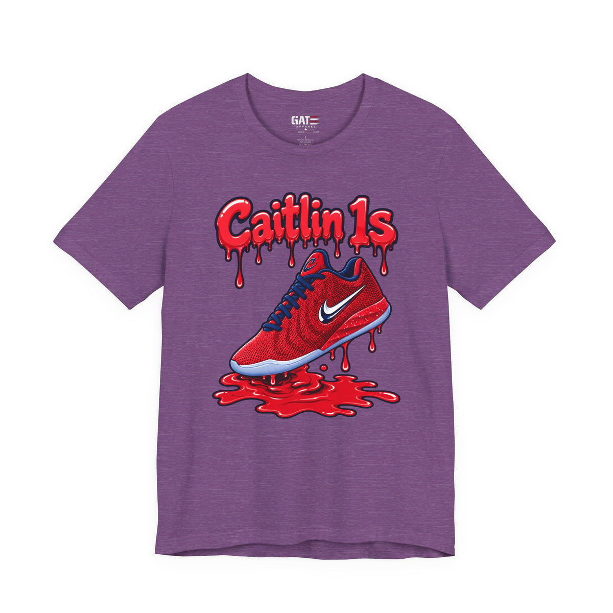 Caitlin Clark Caitlin 1s USA Reds Paint Sneaker Shirt