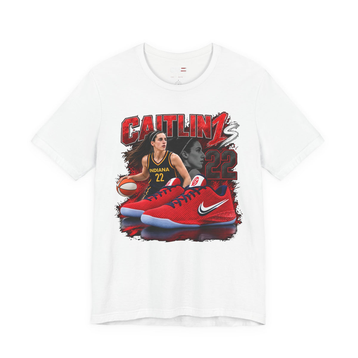 Caitlin Clark Caitlin 1s USA Reds Sneaker Shirt