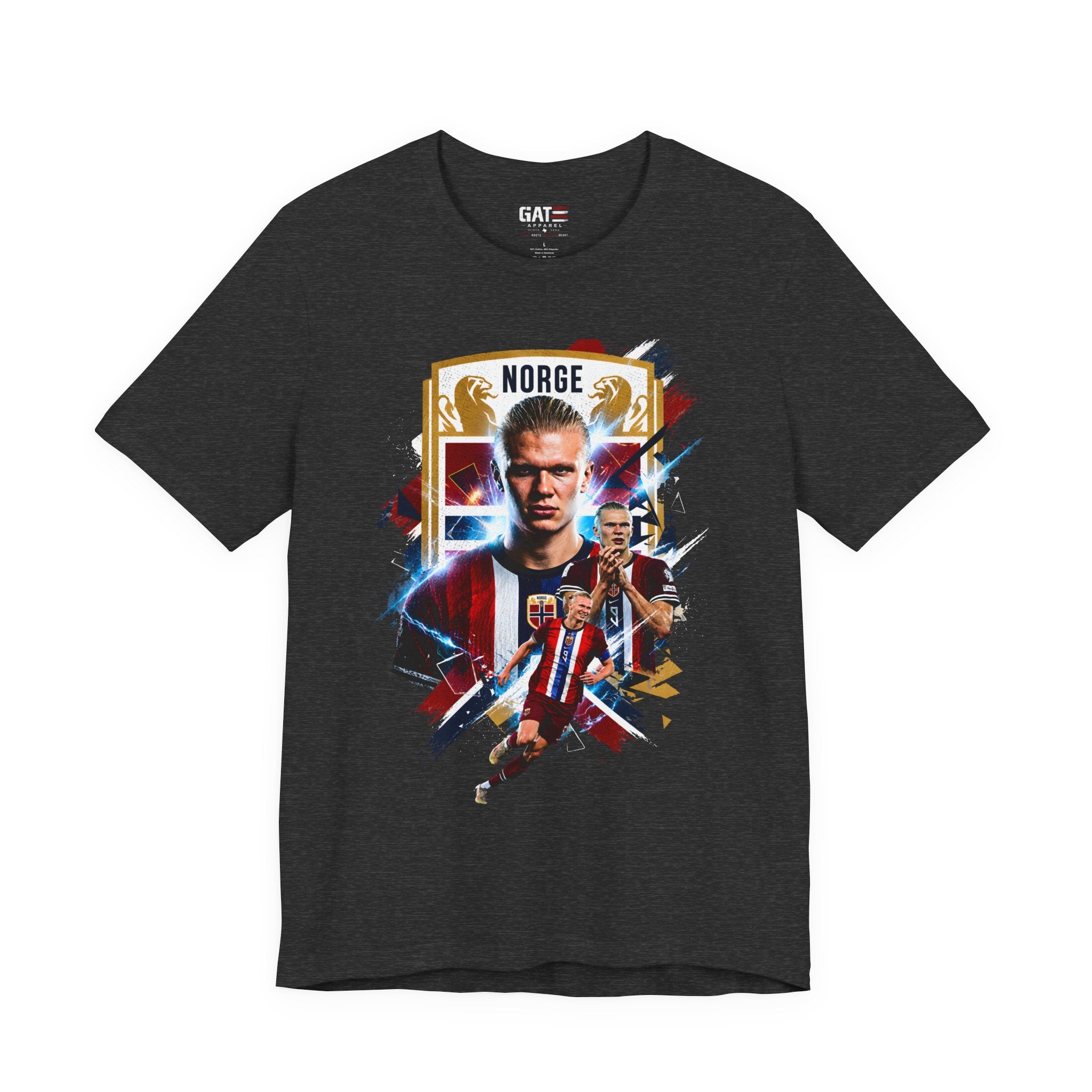 Erling Haaland|Norwegian Soccer|Patriotic Football Graphic T-Shirt