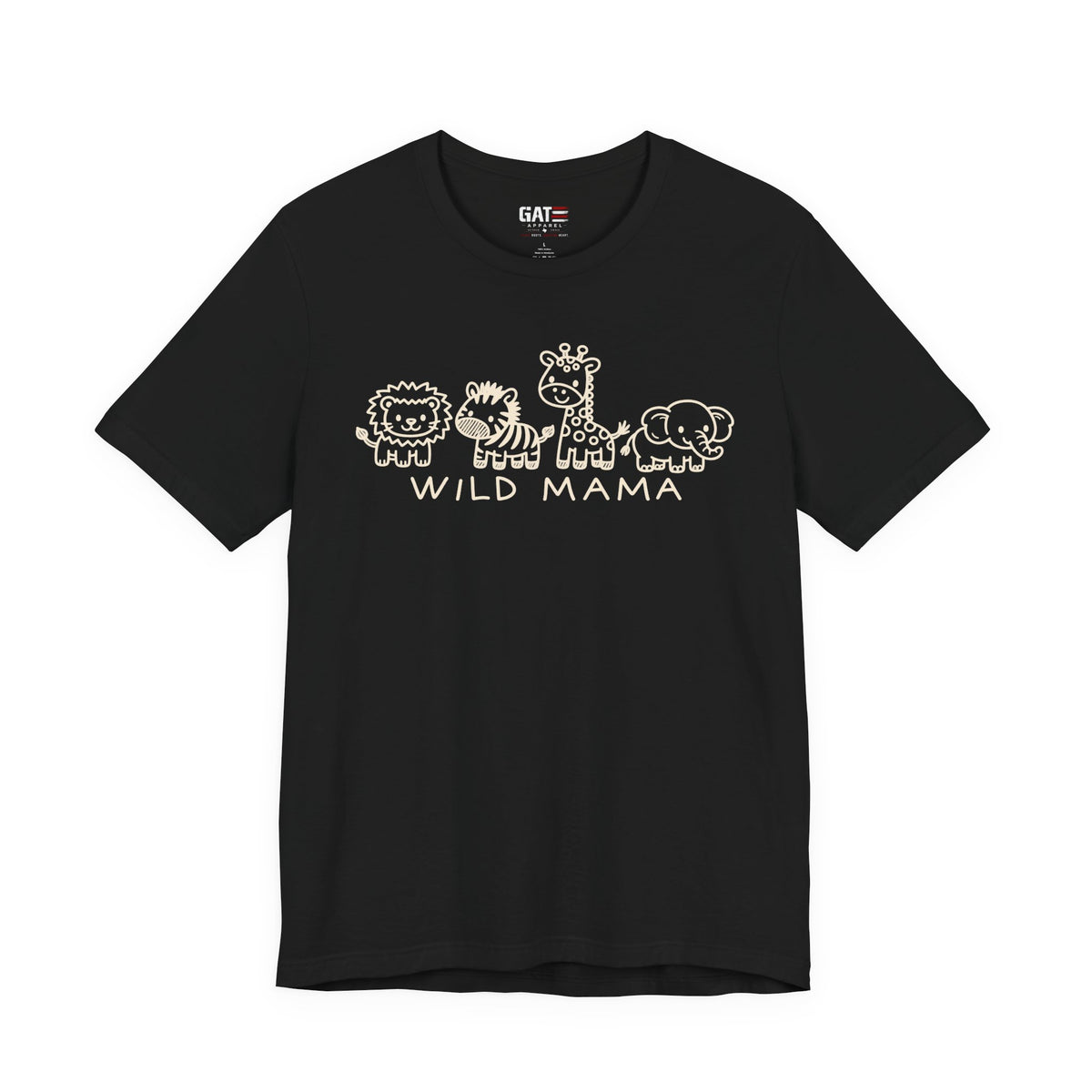 Wild Mama T-Shirt – Cute Baby Animal Graphic Tee for Moms - product image 2