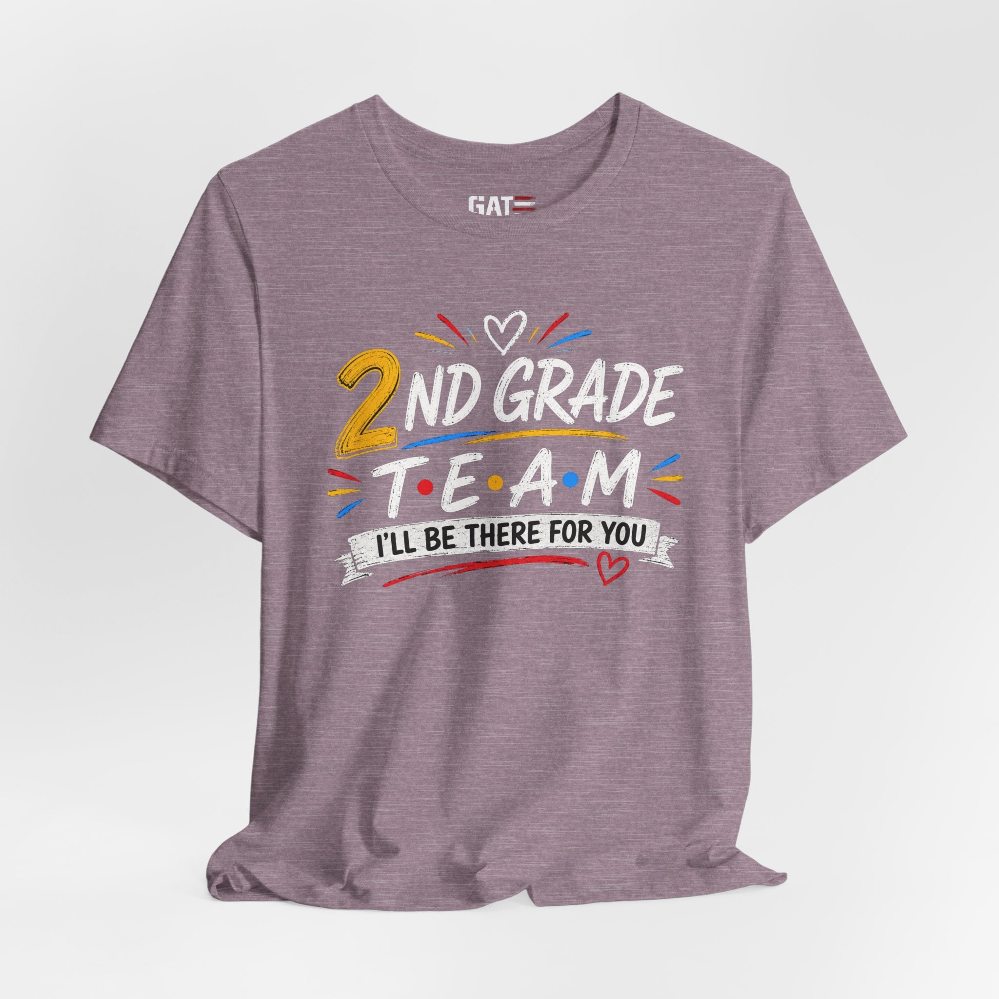 2nd Grade Team Tee, Teacher Squad Shirt, Color Dot Inspired Teacher Shirt, Grade Level Team Gift, School Staff Apparel, Friends Theme