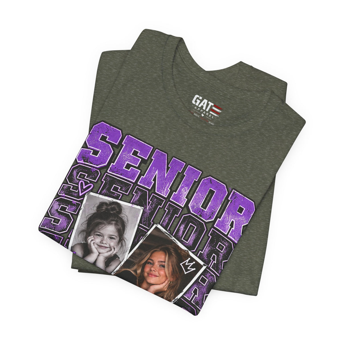 Senior 2027 Then & Now Yearbook Photo Shirt