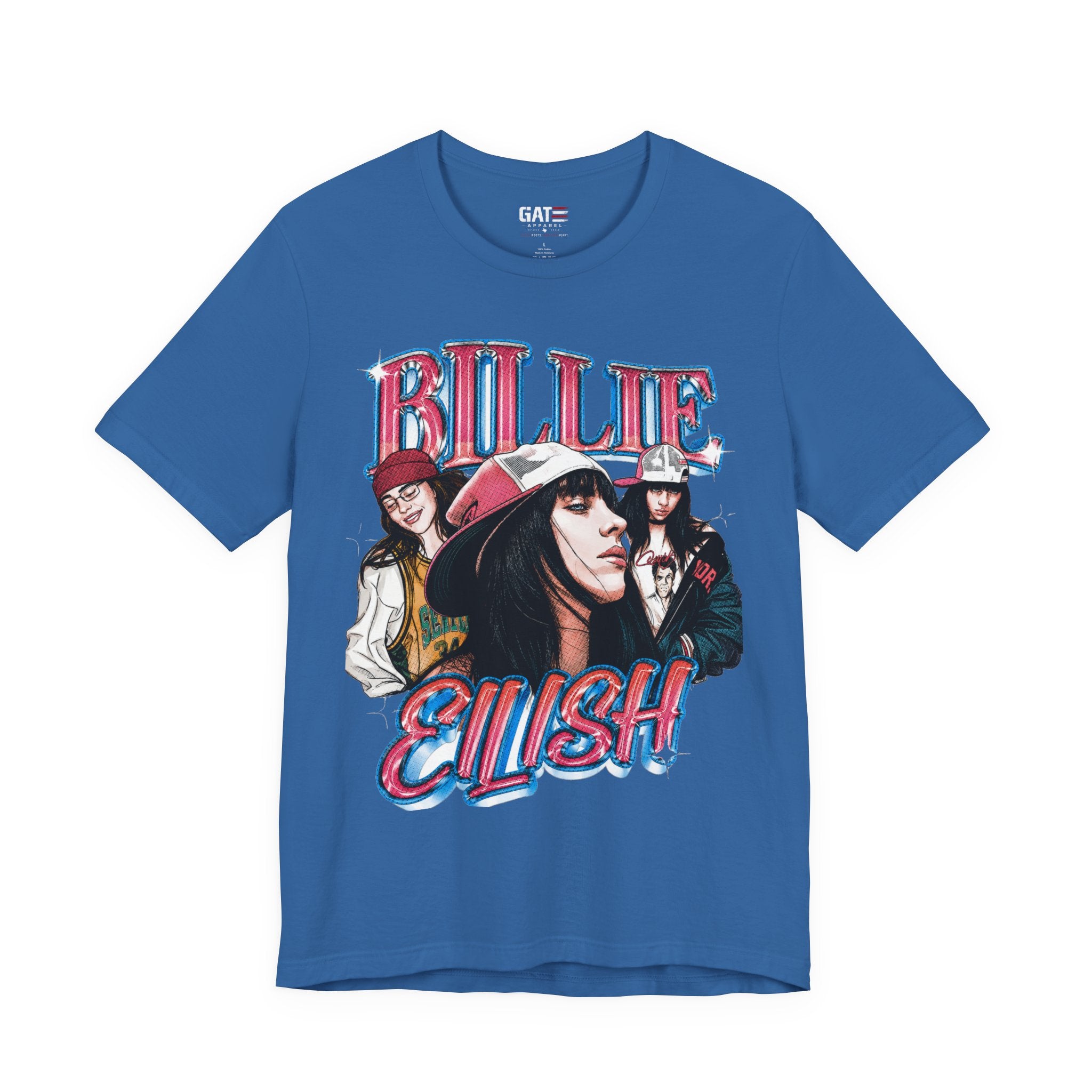Graphic Tee — Retro Pop Artist Portrait "Billi Eilish"