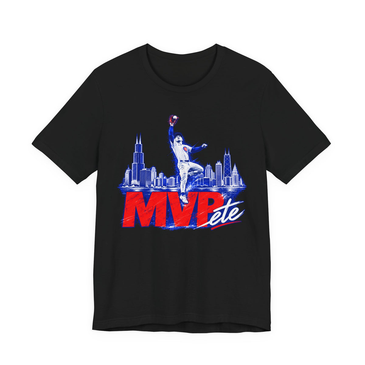 Chicago Cubs Pete Crow-Armstrong MVP Skyline Catch T-Shirt - product image 1