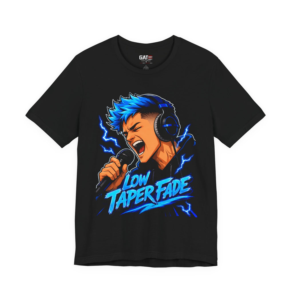 Low Taper Fade Meme Shirt, Viral Ninja Singing Tee, Funny Gen Alpha Meme T-Shirt, Gamer Streamer Graphic Shirt