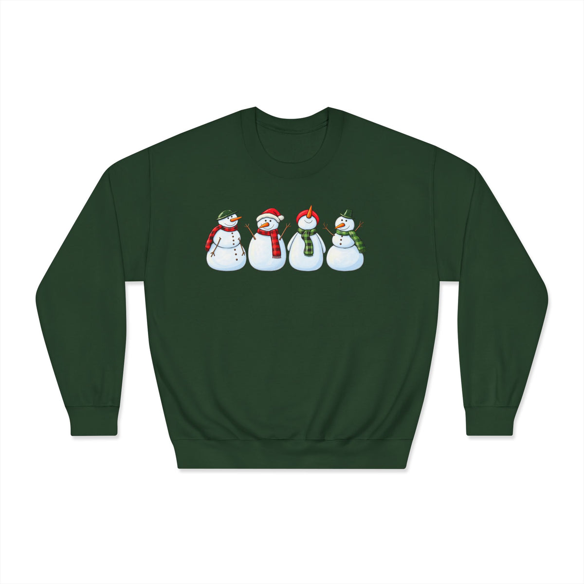 Snowman Crewneck Sweatshirt - product mockup view 1