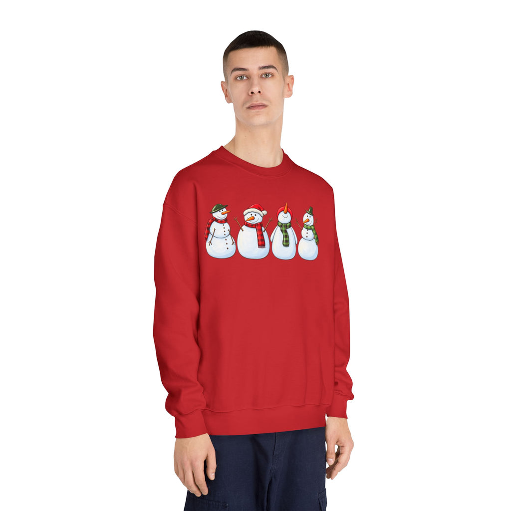 Snowman Crewneck Sweatshirt - product mockup view 13