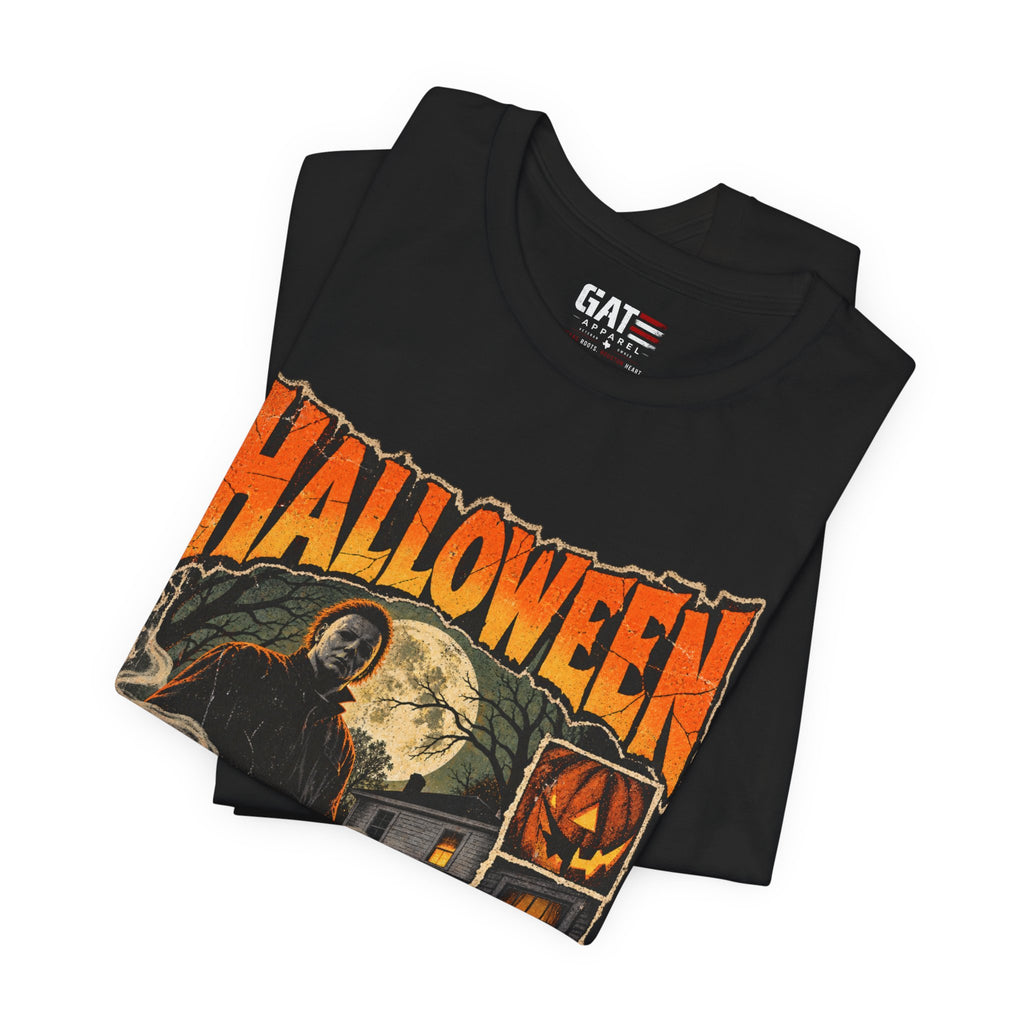 Halloween Haunted House Shirt | Grim Reaper Pumpkin Tee