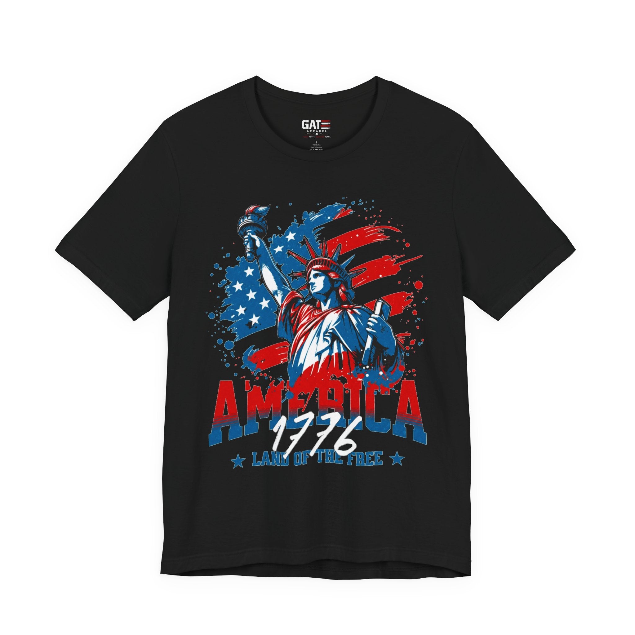 America Statue of Liberty T-Shirt – Land of the Free Patriotic Tee
