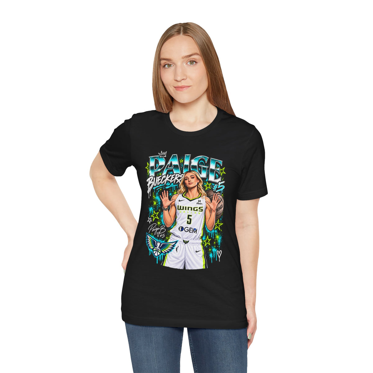 Dallas women's basketball fan shirt mockup