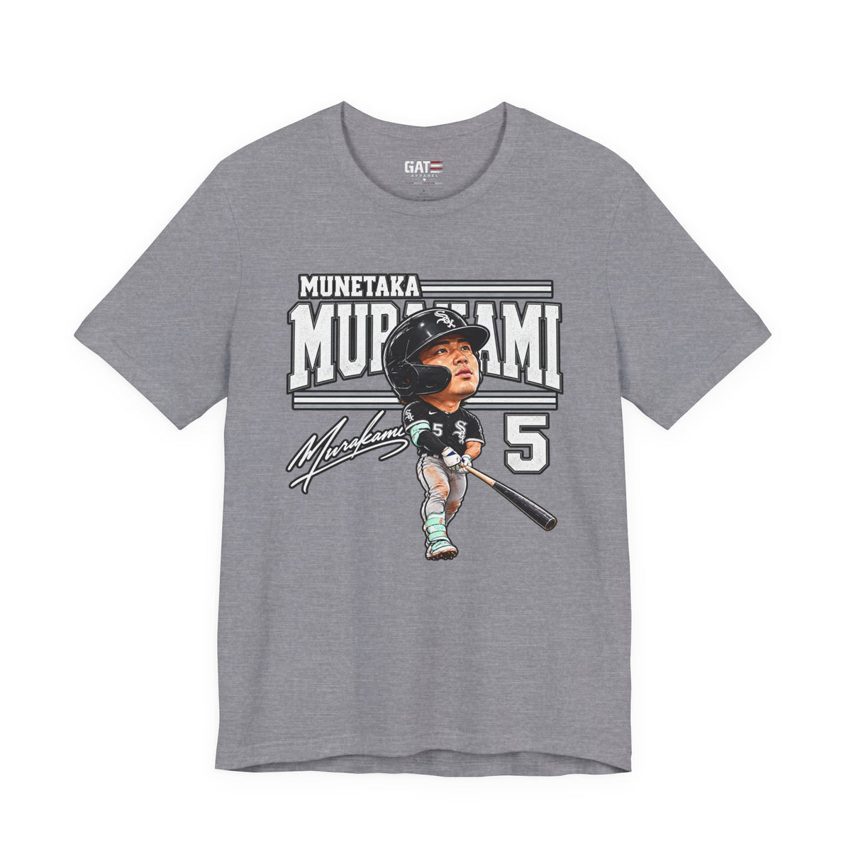 Munetaka Murakami Chicago baseball graphic tee product mockup 5
