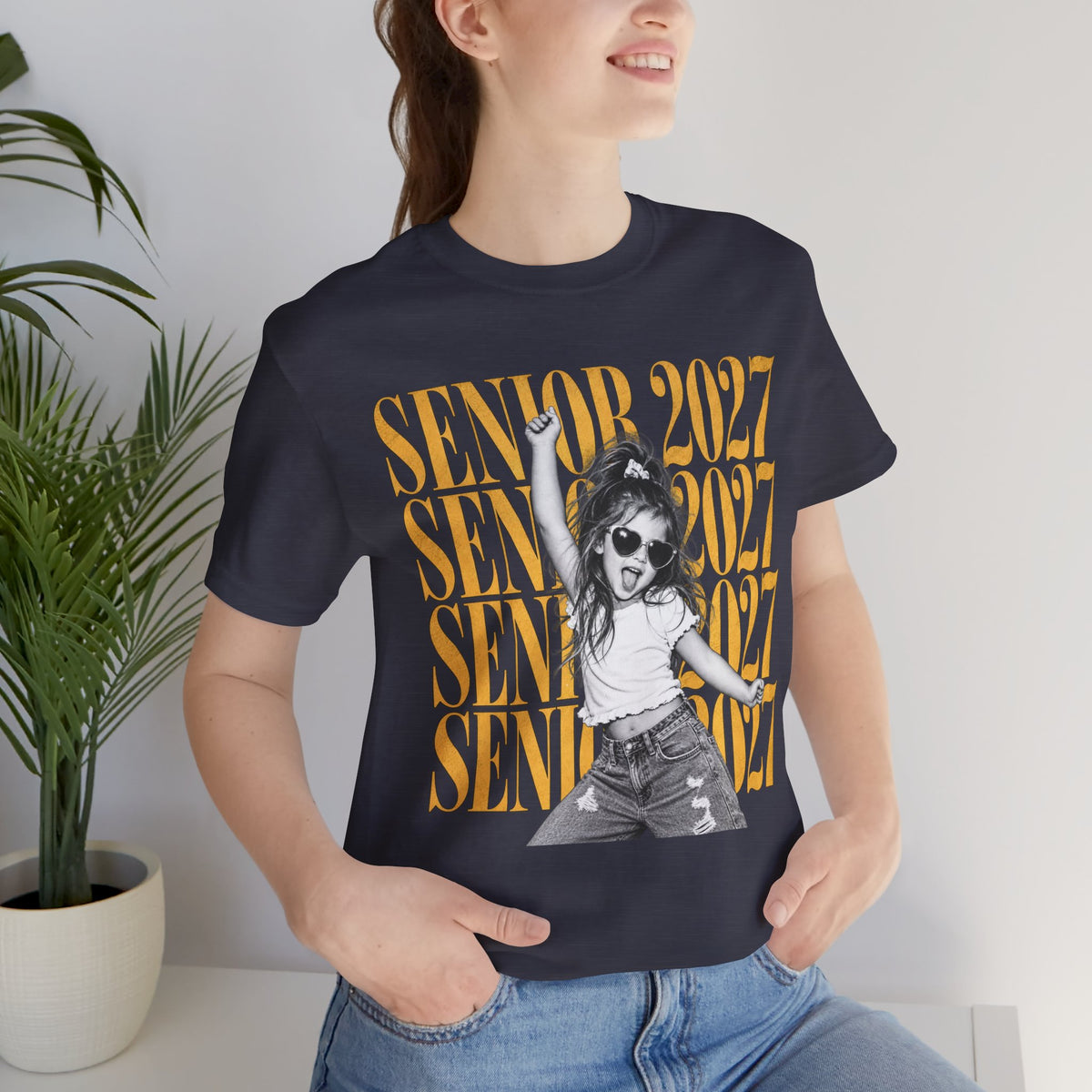 Personalized Senior 2027 Photo Shirt | Graduation Tee