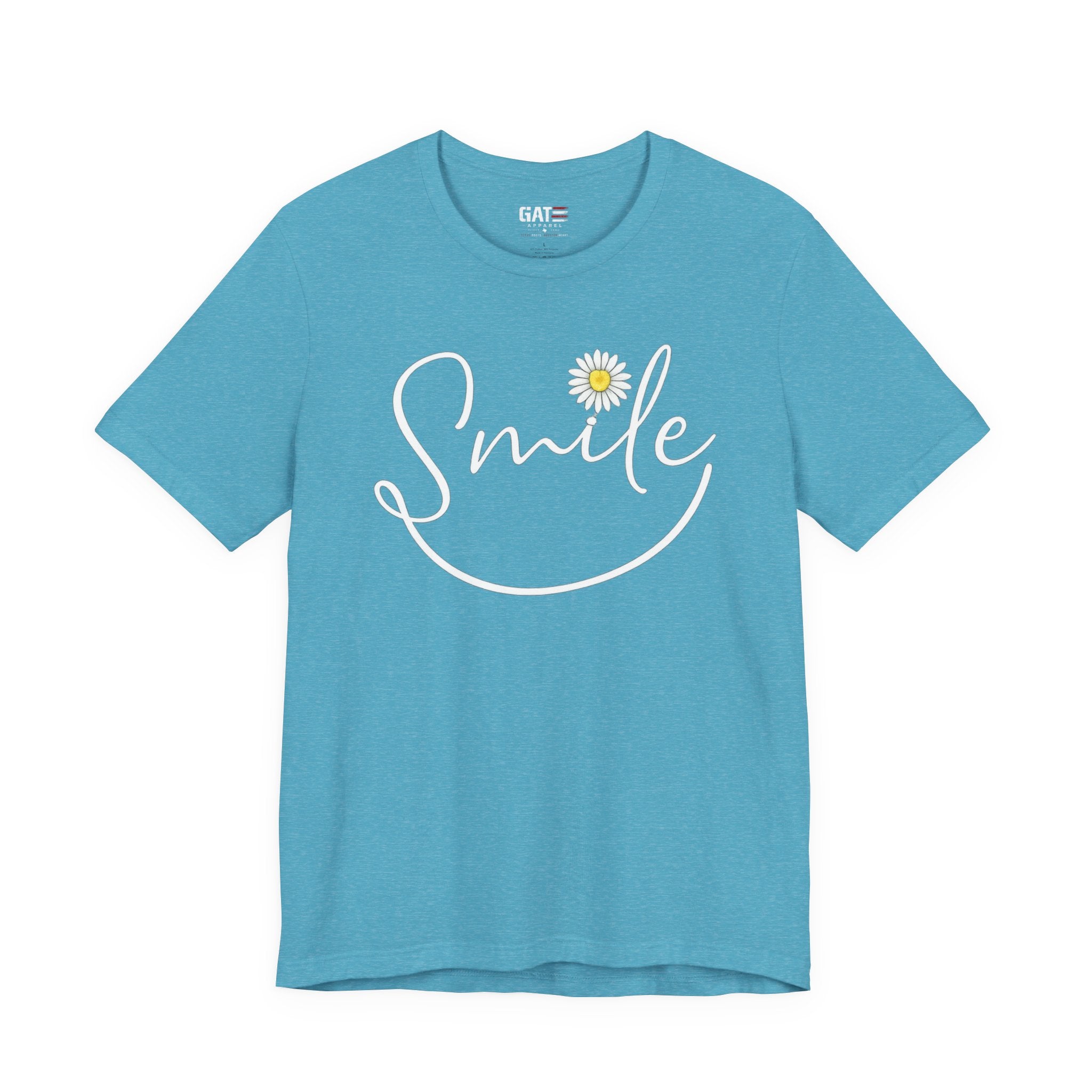 Smile Daisy Tee — Women's Floral Graphic T-Shirt