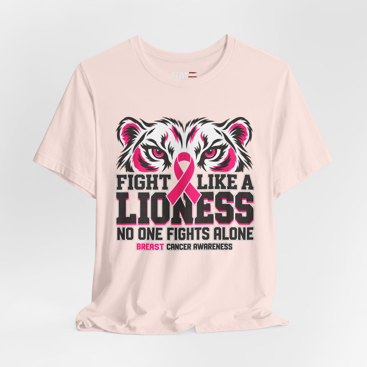 Fight Like a Lioness Breast Cancer Awareness T-Shirt