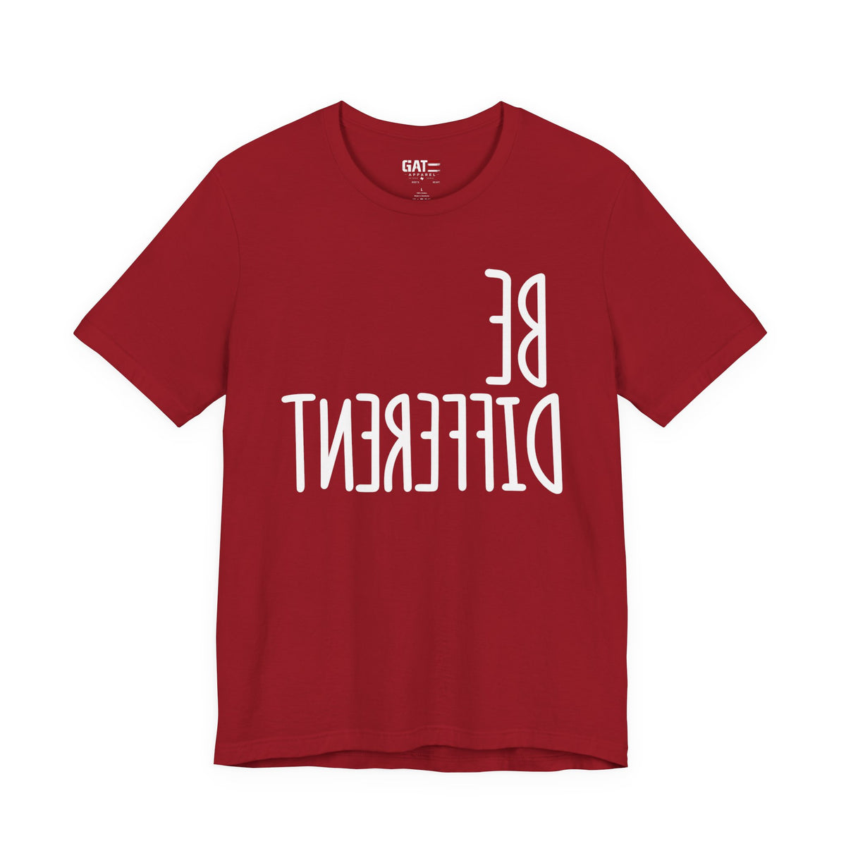 Be Different Upside Down Lettering Graphic T-Shirt - product image 11