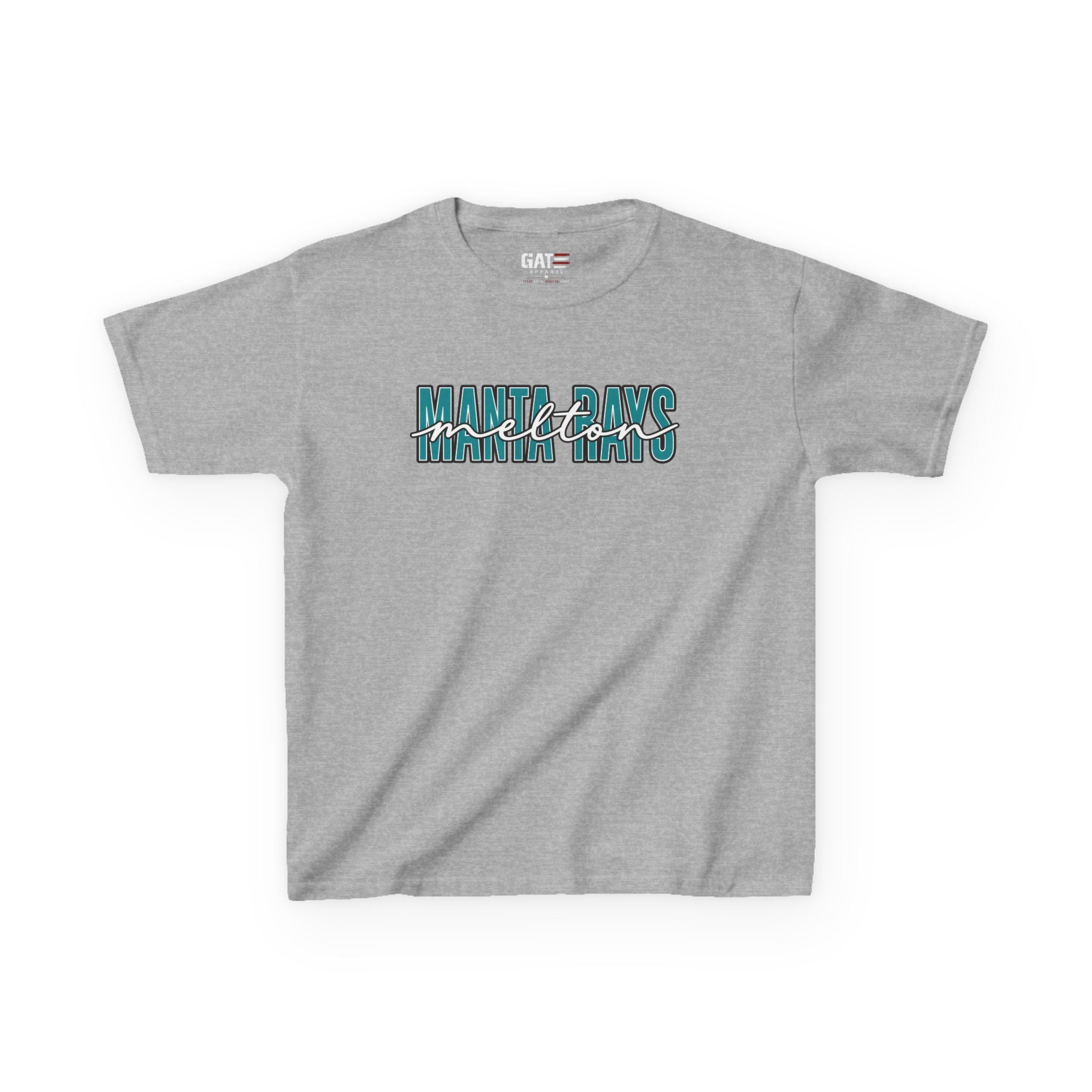 Kids Tee Melton Elementary — Melton Script Teal