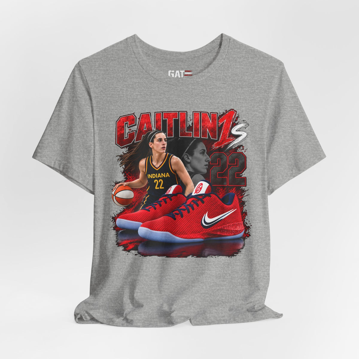 Caitlin Clark Caitlin 1s USA Reds Sneaker Shirt